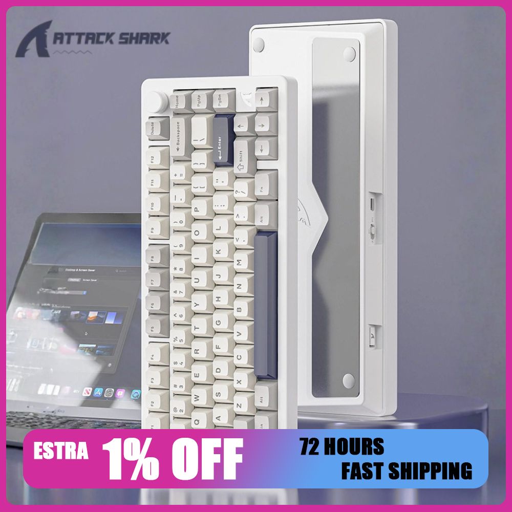 Gaming Keyboard Mechanical Wireless - Attack Shark X86 Mechanische Tastatur Aluminium