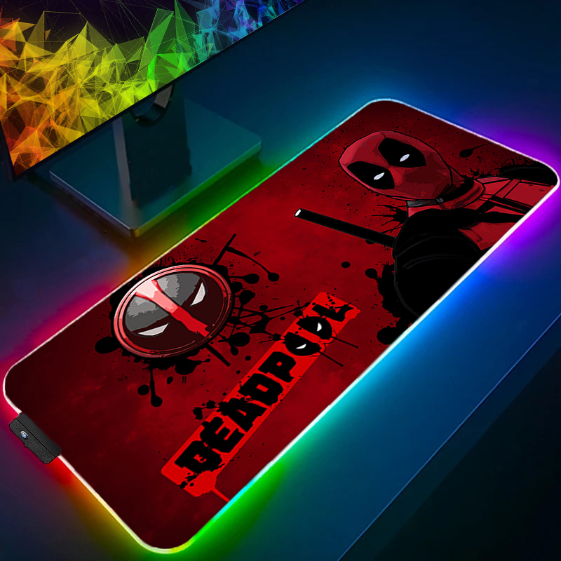 Gaming Keyboard He - LED Mauspad Gaming Hintergrundbeleuchtung Lock Edge
