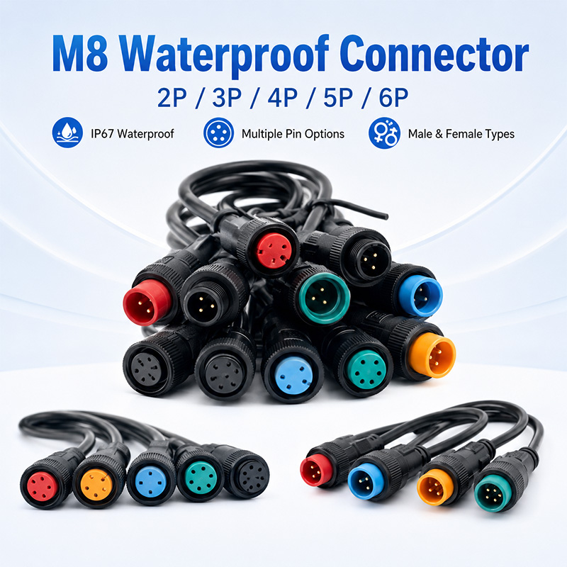 Aviator Connector Kit - 4-teiliges M8 Wasserdichtes Steckverbinder-Set 2 3