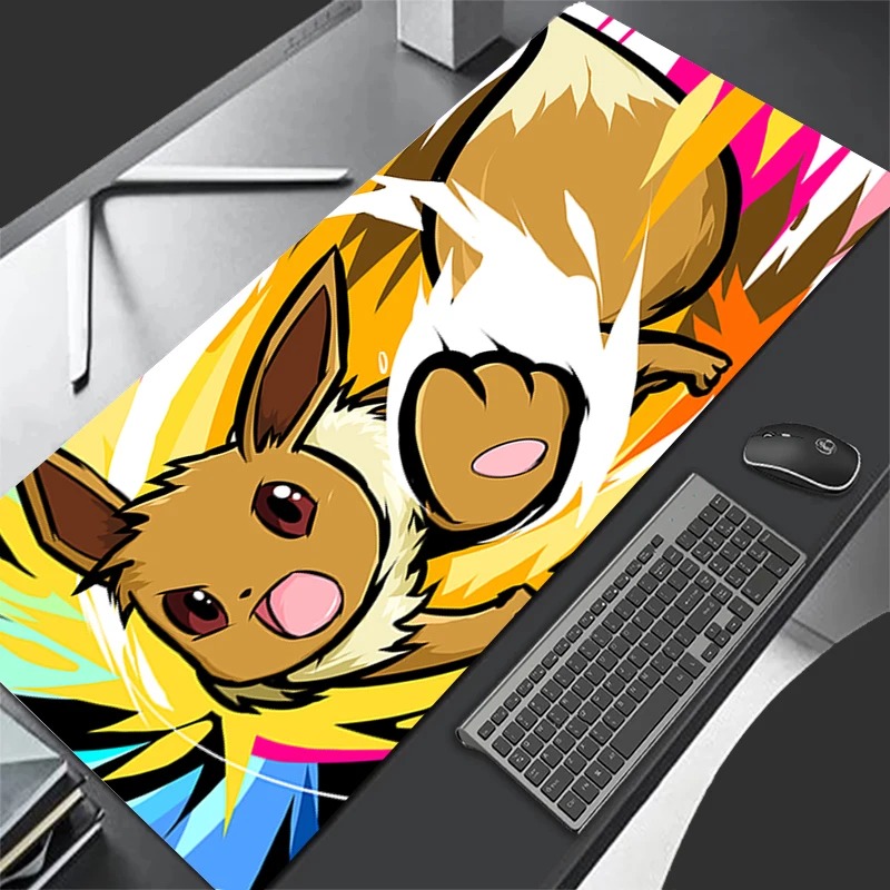 Gaming Keyboard Easy To Clean - P-Pokemon Eevee Anime Gaming-Mauspad, erweiterte rutschfeste