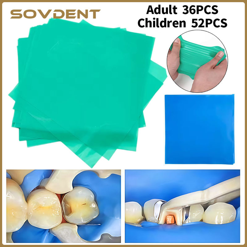 Polyurethane Foam Sheet - 36/52 Stück Dental-Gummibarriere aus Naturkautschuklatex, 5*5/6*6