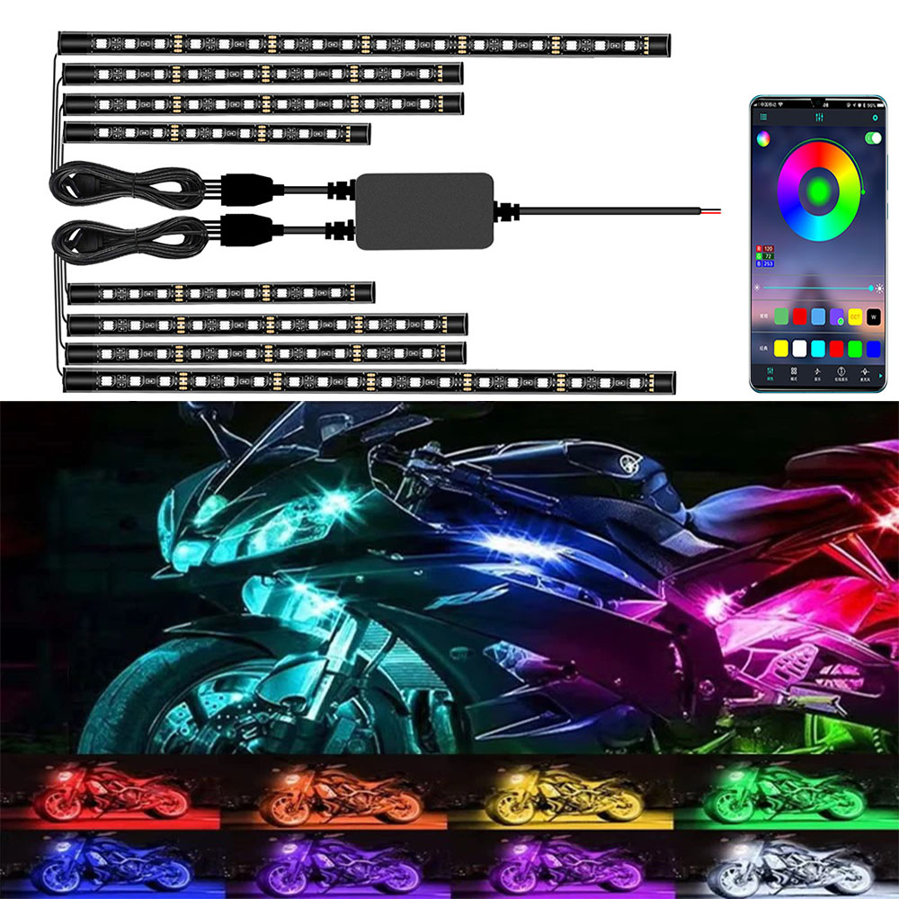 Rgb Underglow Strip - Motorrad LED dekoratives Licht RGB LED