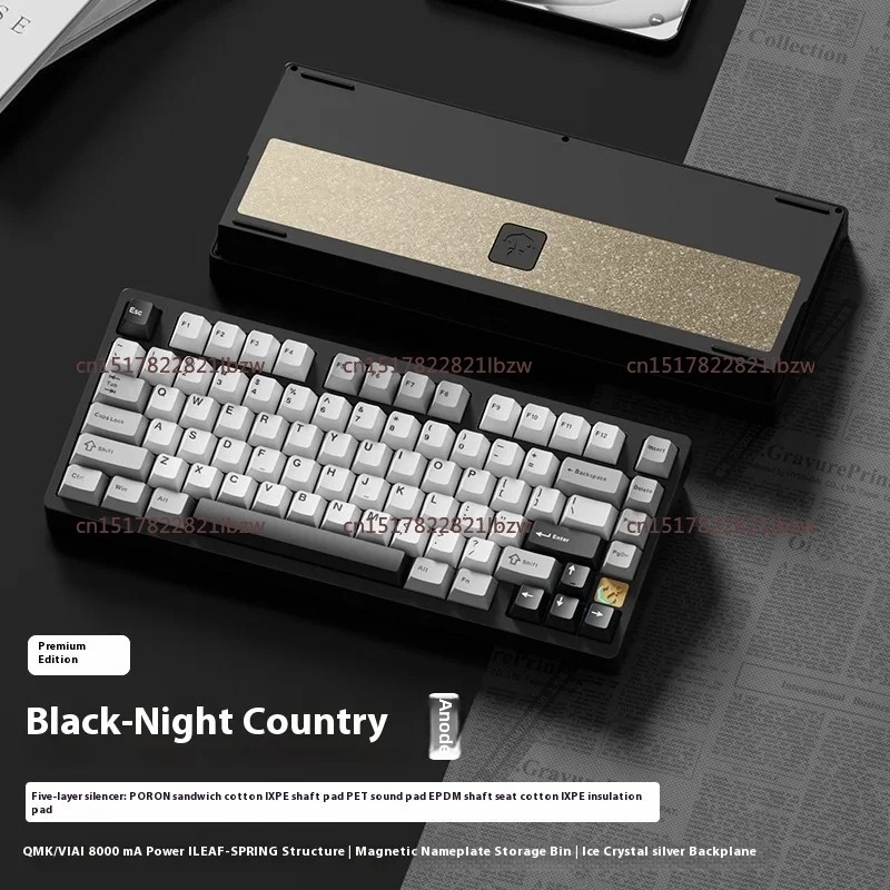 Gaming Keyboard Mechanical Wireless - 75 E-Sports Mechanische Tastatur Aluminiumlegierung Kabellos