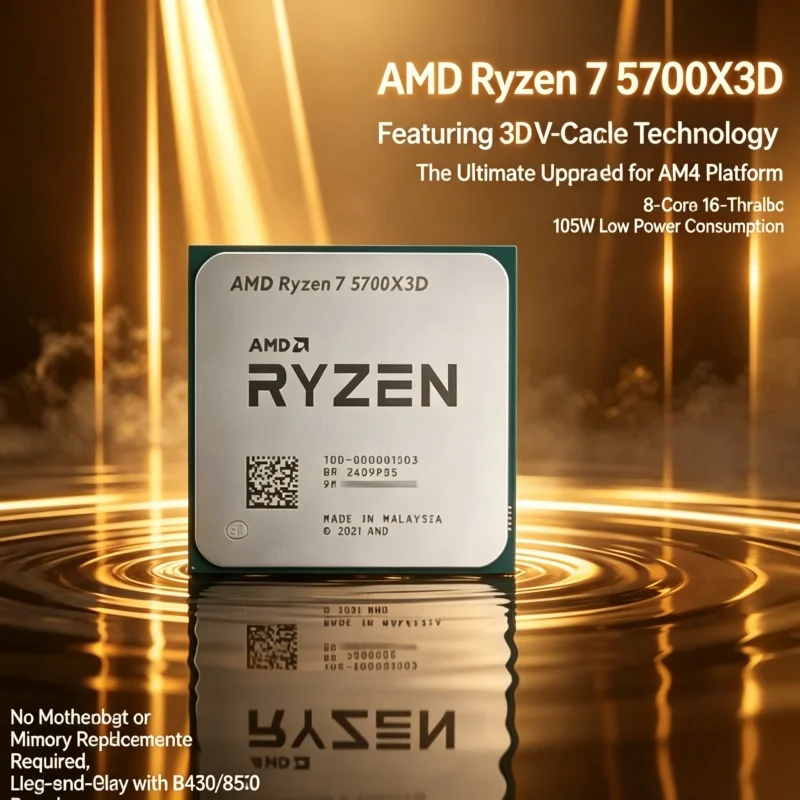 Amd Cpu Ryzen 7 - AMD Ryzen 7 5700X3D PC-Bau-CPU 8-Kern