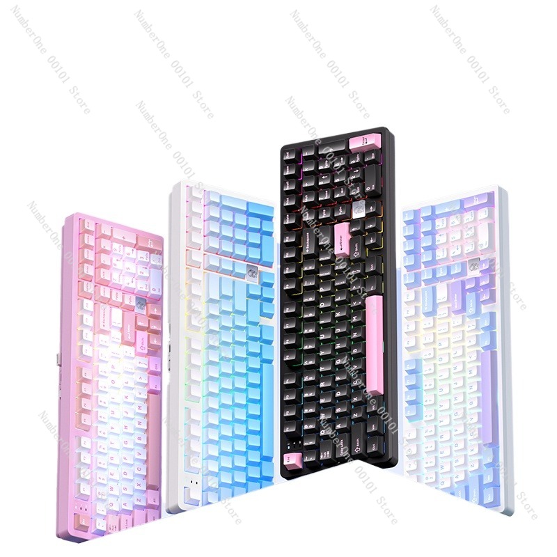 Gaming Keyboard Mechanical Wireless - Mechanische Tastatur aus Aluminiumlegierung, kabellose Bluetooth-
