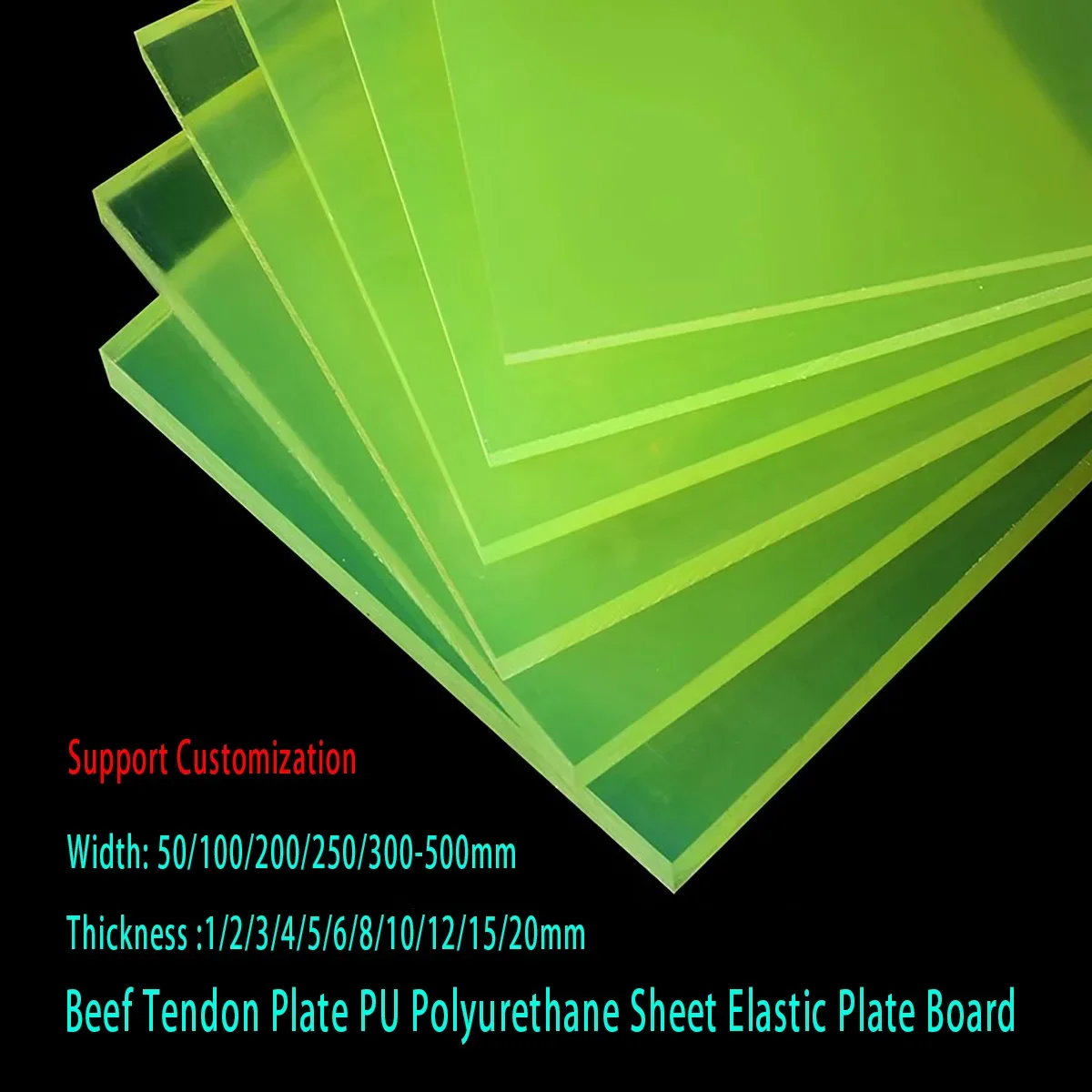 Polyurethane Foam Sheet - Rindssehnenplatte, PU-Polyurethan-Blatt, elastische Platte, Dicke 1/2/3/4/5/6/8/10/12/15/20