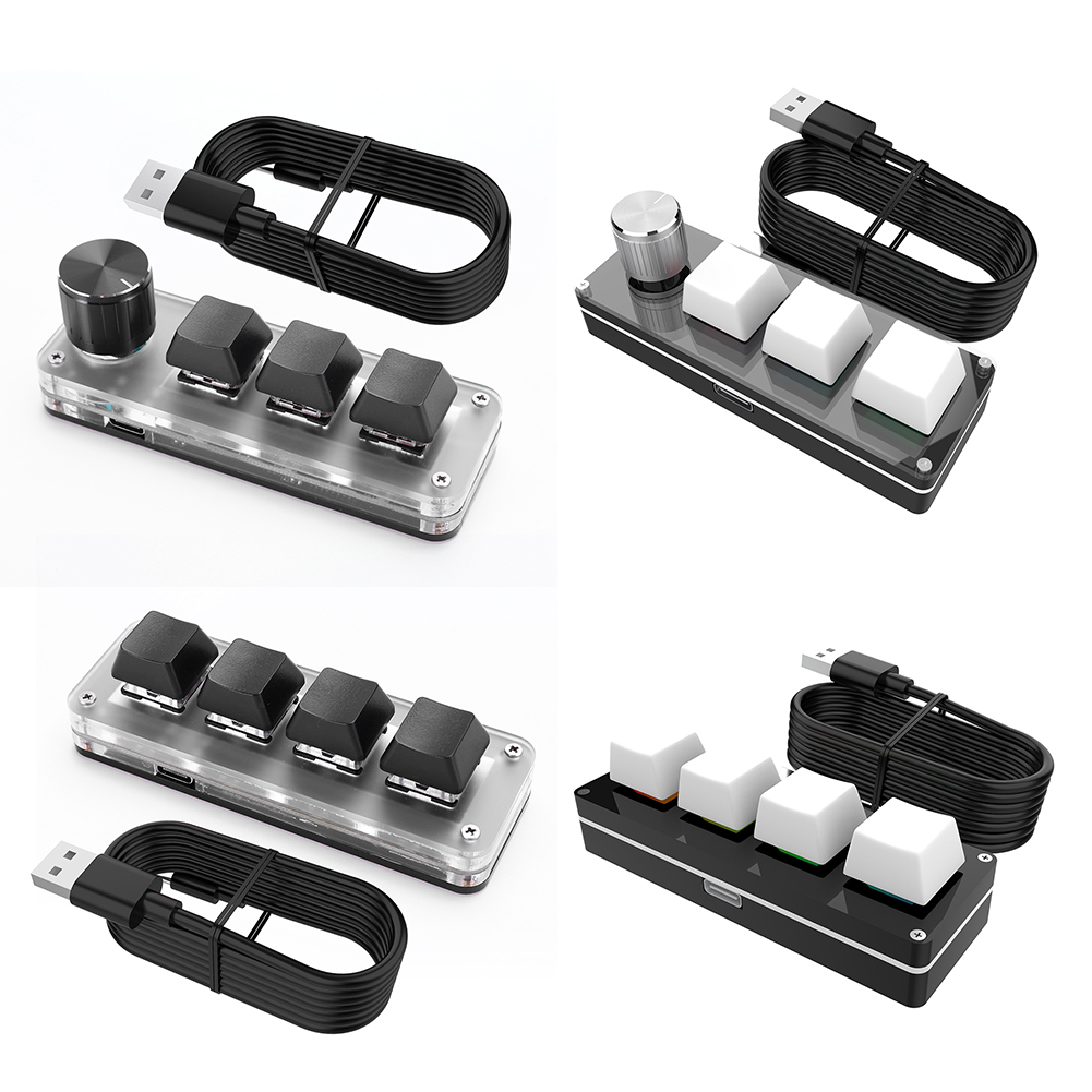 Gaming Keyboard 1 Hand - 3 Tasten 1 Knopf/4 Tasten Einhändige