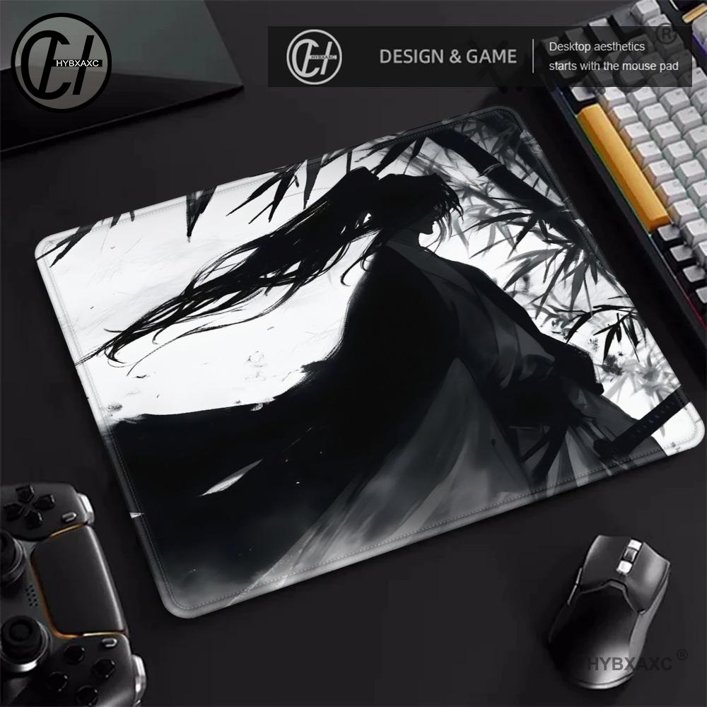 Gaming Keyboard And Mouse Wireless - Japanisches Samurai-Mauspad, kleines Mauspad, Schreibtischunterlage, Desktop-Computer-Tastatur,