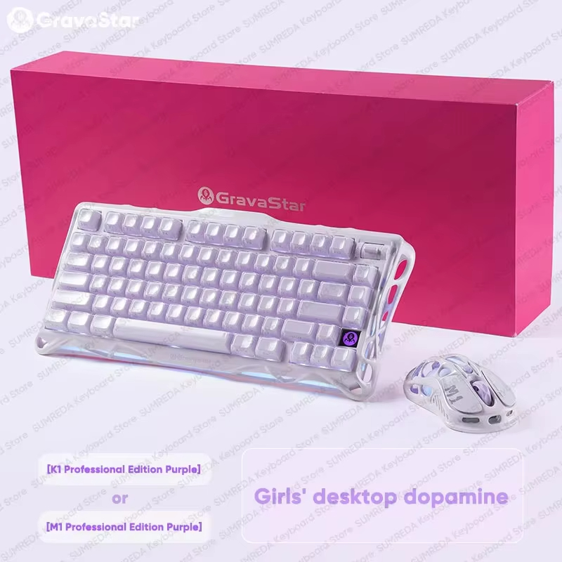 Gaming Keyboard Mechanical Wireless - GravaStar M1 M2 Kabellose Maus oder