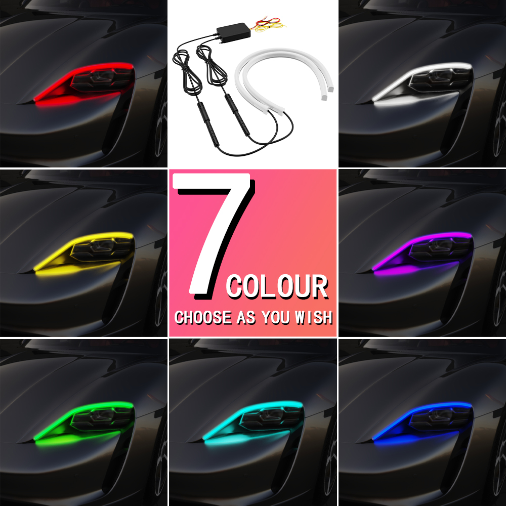 2PCS DRL Auto LED Tagfahrlicht – Rgb Underglow Strip Bewertung und Preis
