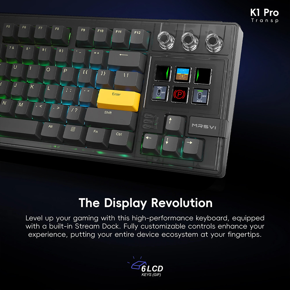 MRSVI K1 PRO V-K87 Mechanische – Keyboard Gaming Transparent Bewertung und Preis