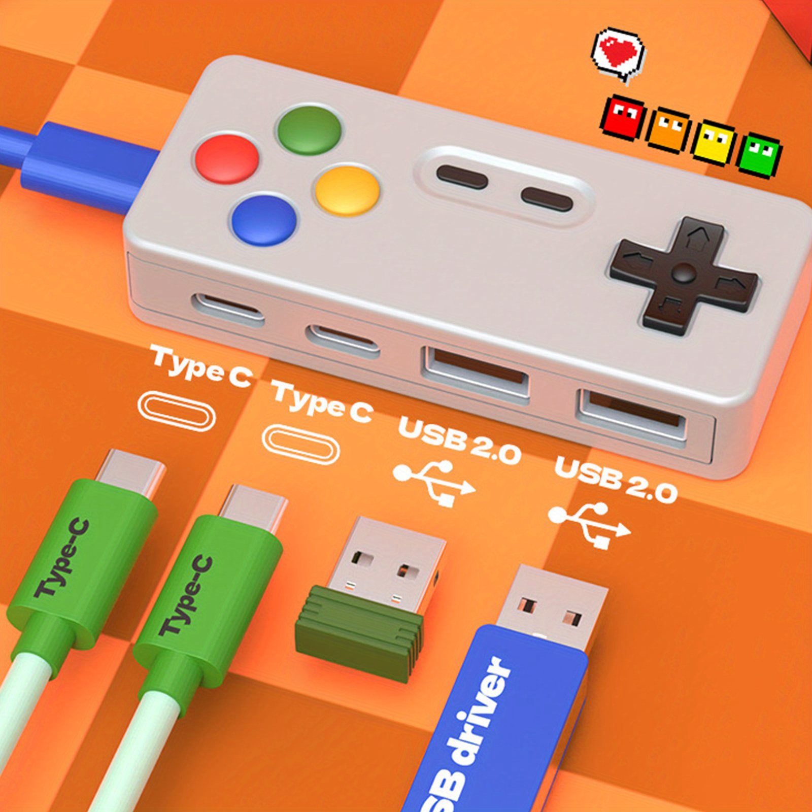 1PC Cartoon USB C Verlängerung – Gaming Keyboard Type C Bewertung und Preis
