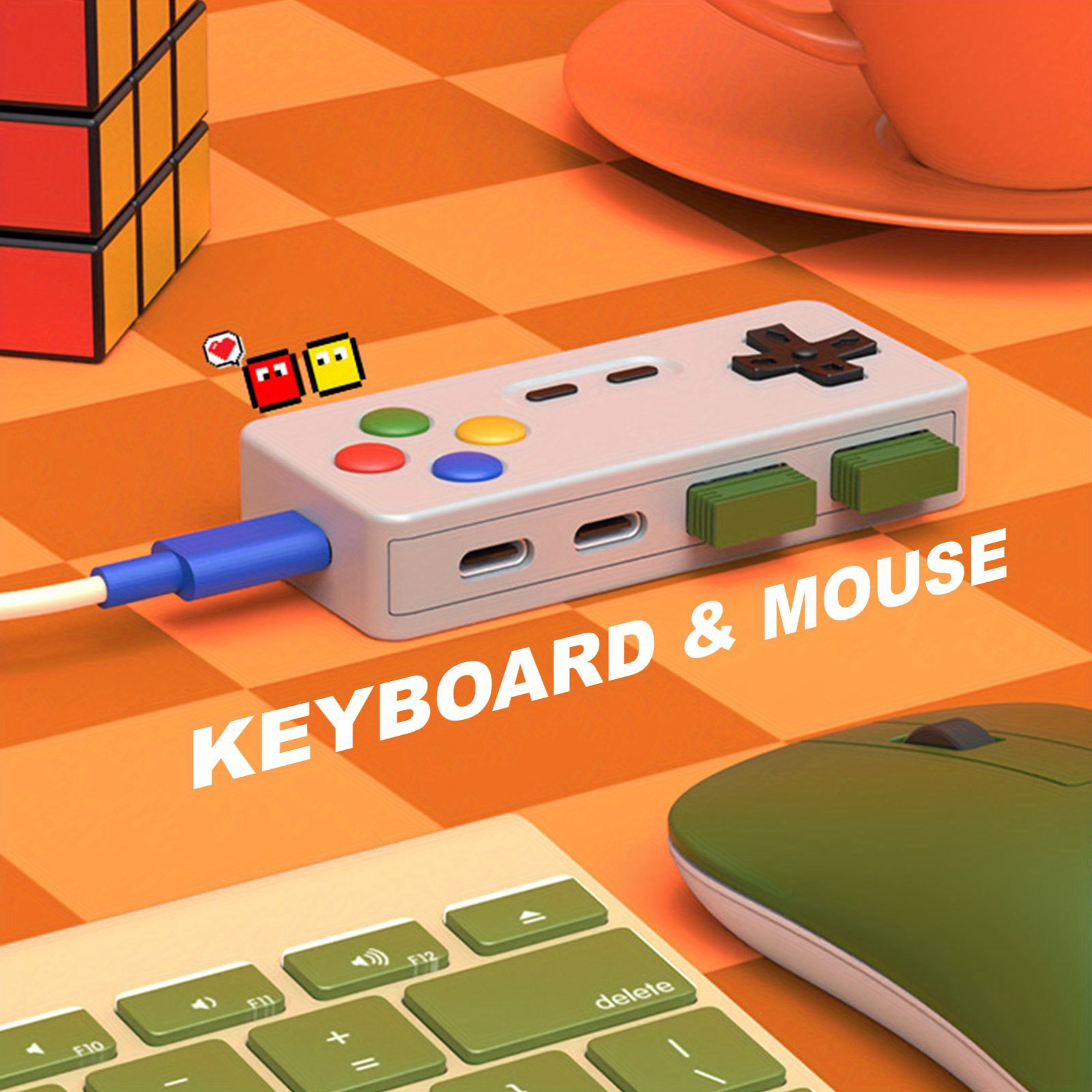 1PC Cartoon USB C Verlängerung – Gaming Keyboard Type C Bewertung und Preis