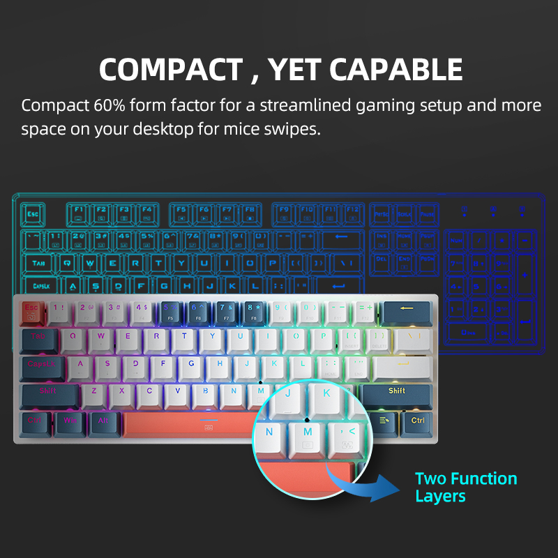 K500-B61 Machenike Mini mechan – Gaming Keyboard Magnetic Switches Bewertung und Preis
