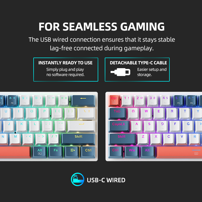 K500-B61 Machenike Mini mechan – Gaming Keyboard Magnetic Switches Bewertung und Preis