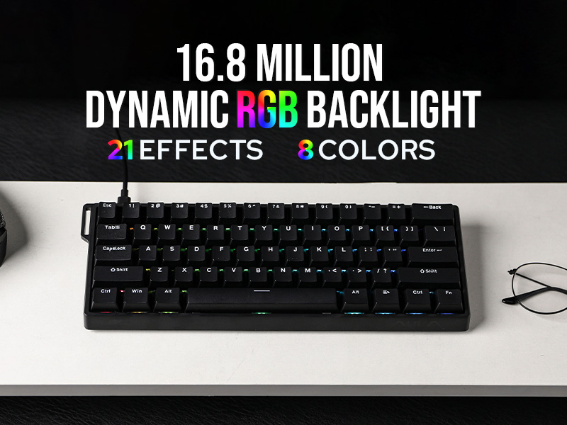 Anpassbare AULA WIN60 HE WIN60 – Gaming Keyboard Magnetic Switches Bewertung und Preis