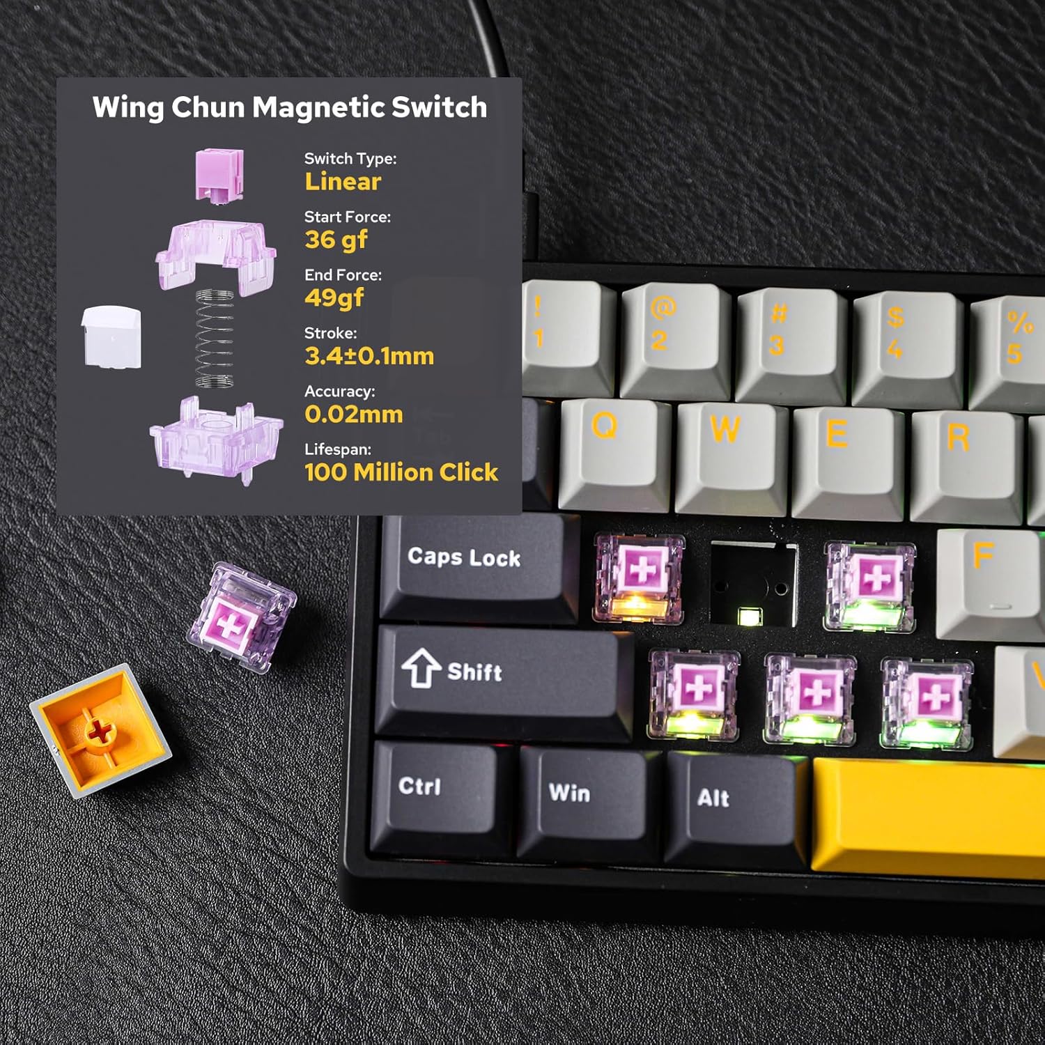 AULA WIN60 HE 60% Max Pro Magn – Gaming Keyboard Magnetic Switches Bewertung und Preis