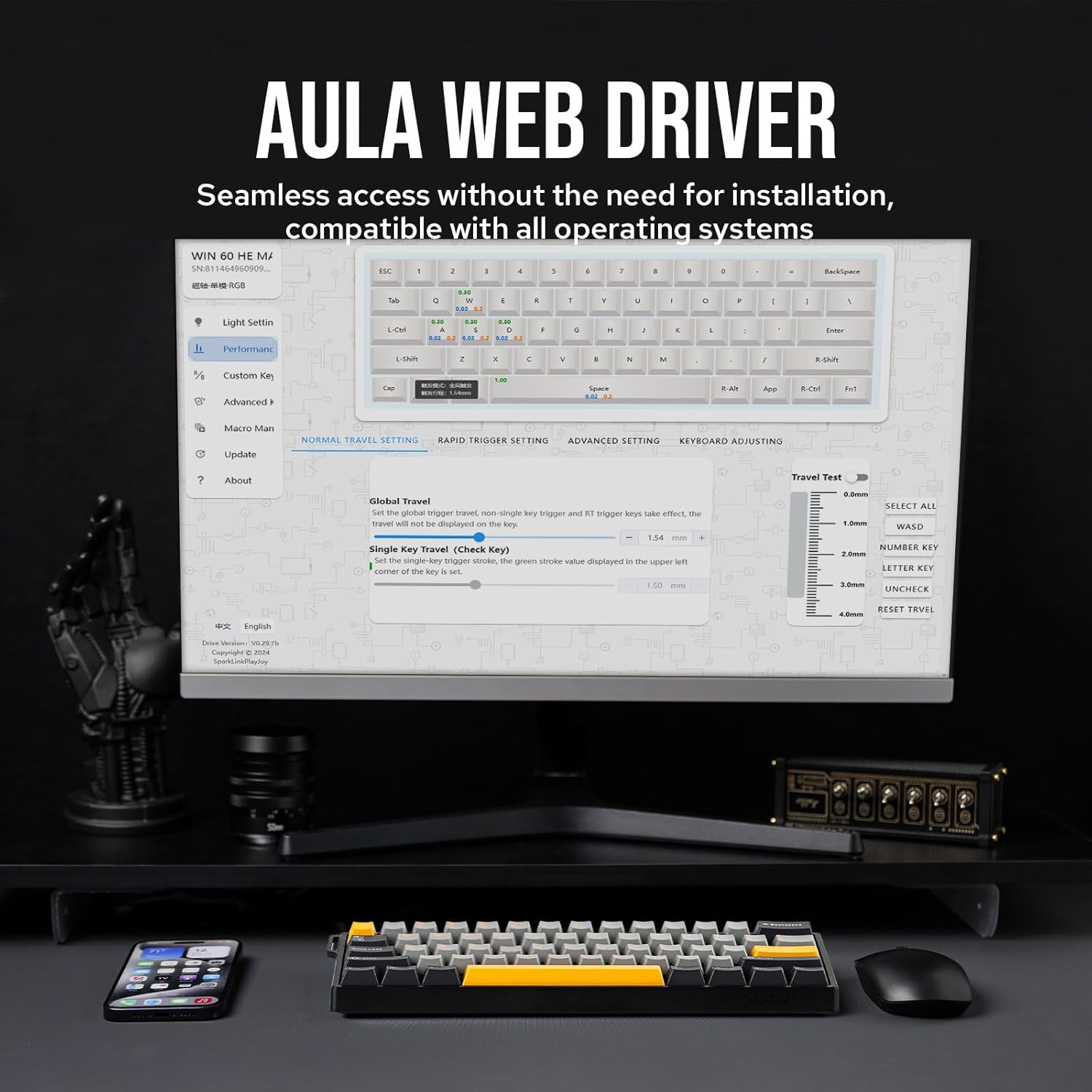 AULA WIN60 HE 60% Max Pro Magn – Gaming Keyboard Magnetic Switches Bewertung und Preis