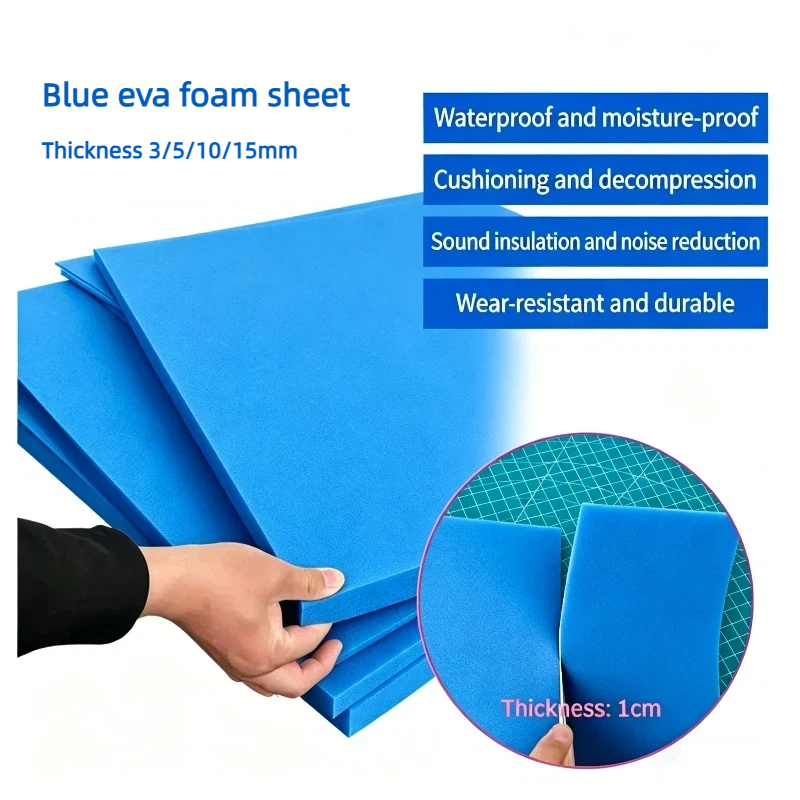 1 Stück Dicke 3/5/10/15mm Blau – Polyurethane Foam Sheet Bewertung und Preis