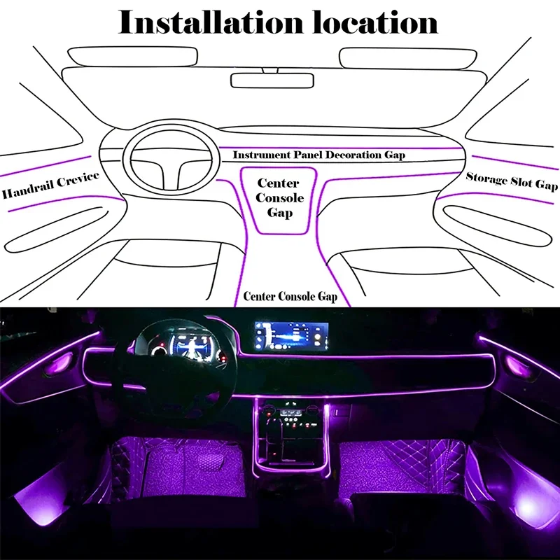 Flexible EL-Drahtleuchten mit  – Rgb Underglow Strip Bewertung und Preis