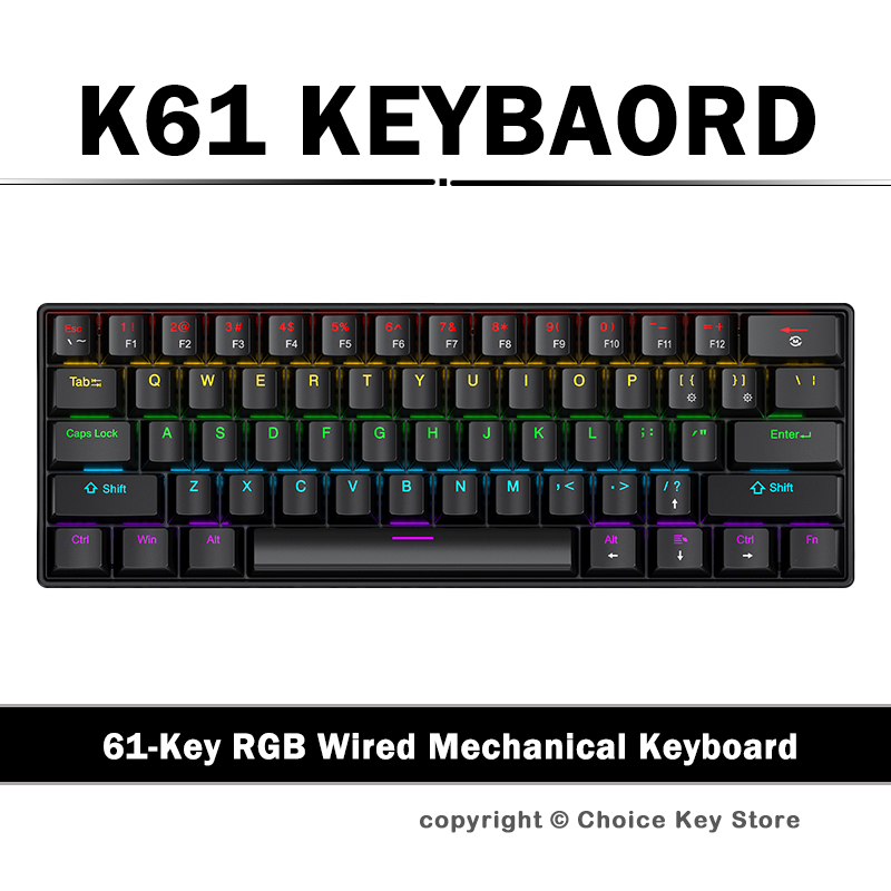 APAYADO K61 Kabelgebundene mec – Gaming Keyboard Blue Switches Bewertung und Preis