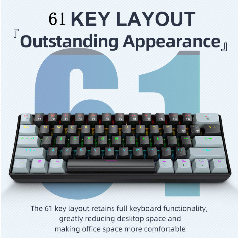 APAYADO K61 Kabelgebundene mec – Gaming Keyboard Blue Switches Bewertung und Preis