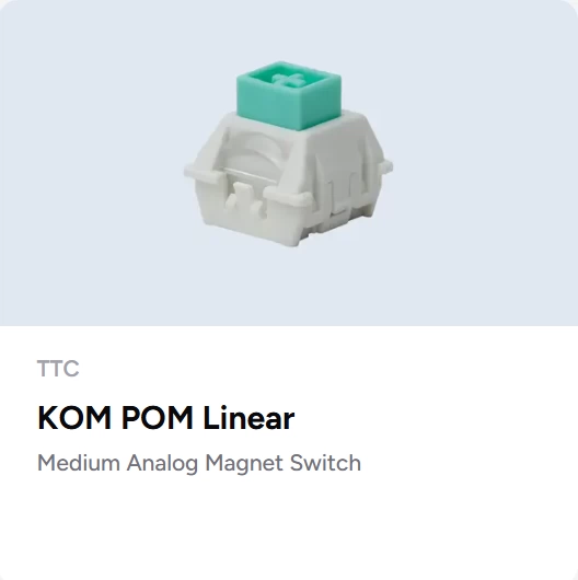 Wooting x TTC KOM - POM Magnet – Gaming Keyboard Magnetic Switches Bewertung und Preis