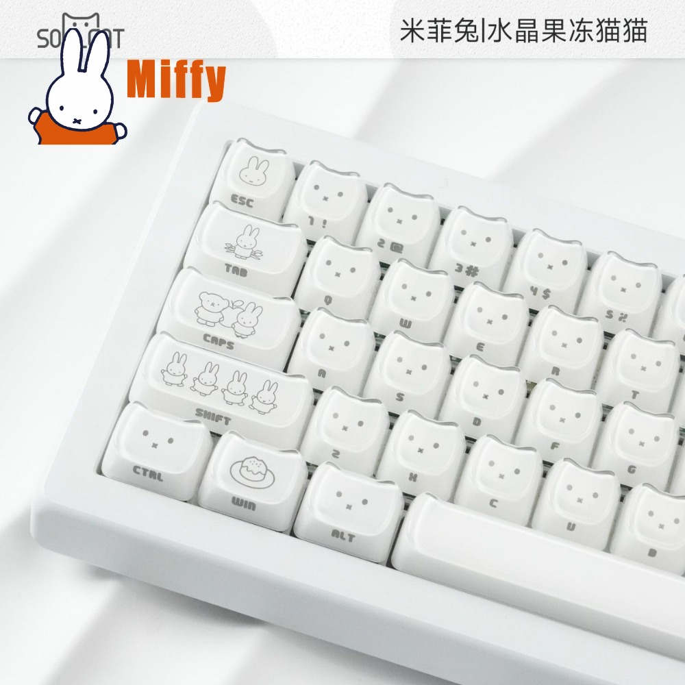 Kawaii Miffy Tastenkappen Nied – Gaming Keyboard Typewriter Bewertung und Preis