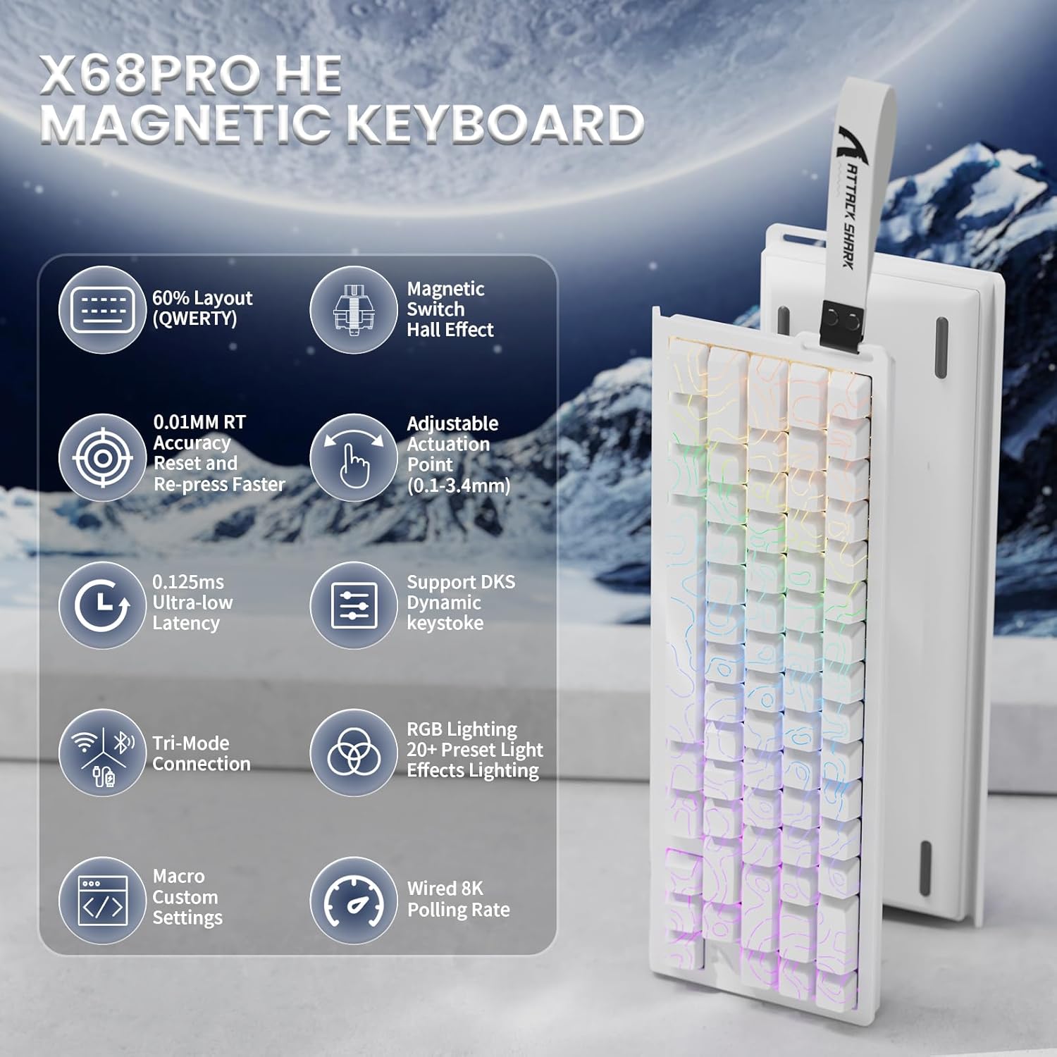 ATTACK SHARK X68PRO HE RGB-Gam – Gaming Keyboard Magnetic Switches Bewertung und Preis