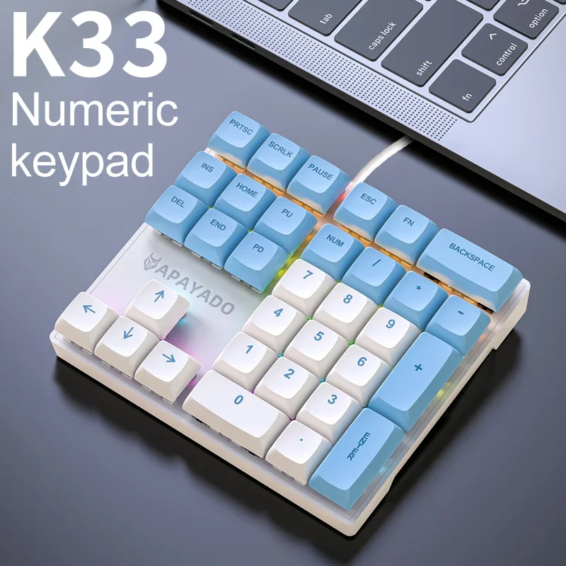 K33 Kabelgebundener mechanisch – Gaming Keyboard 1 Hand Bewertung und Preis