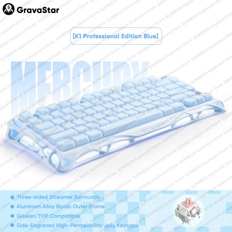 K1 LITE JELLY PINK Mechanische – Keyboard Gaming Transparent Bewertung und Preis