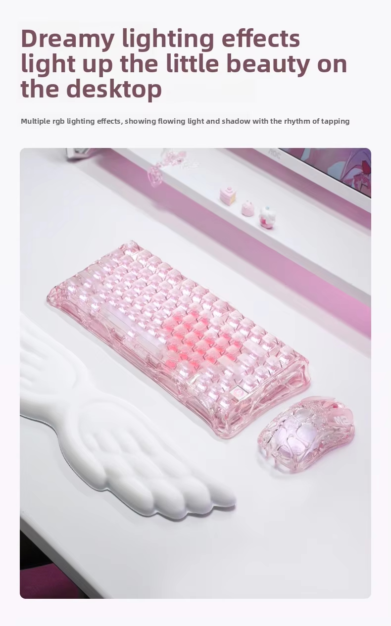 K1 LITE JELLY PINK Mechanische – Keyboard Gaming Transparent Bewertung und Preis