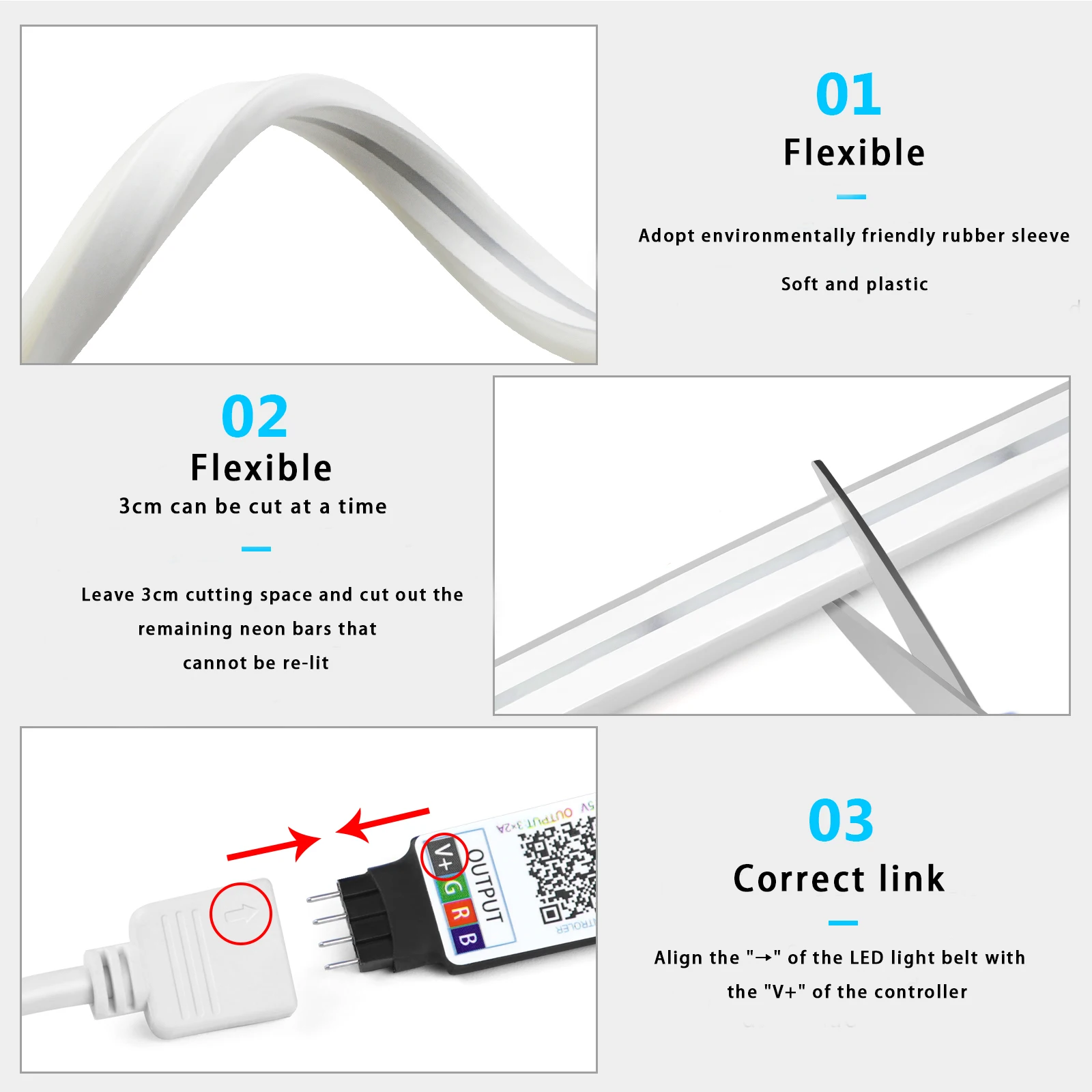 1-5 m RGB LED Neon Streifen Li – Rgb Underglow Strip Bewertung und Preis